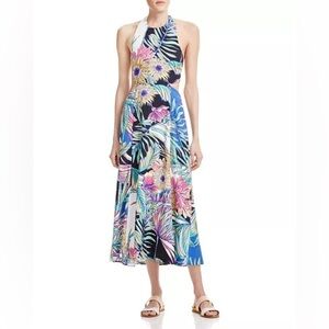 Mara Hoffman Jungle Print Midi Dress EUC Size 0 SOLD OUT